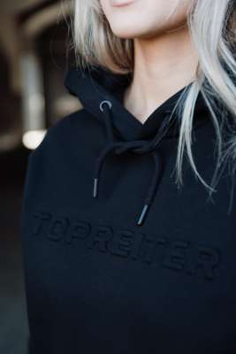 Sort hoodie fra Top Reiter.