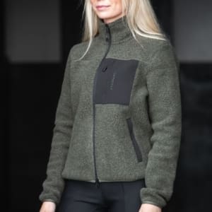 TOP REITER GLAMPI WOOL JACKET MOSE GRØNN